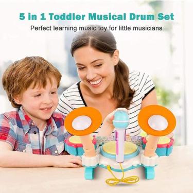 Imagem de Brinquedos de instrumentos musicais para bebês, tambor e pia - Gloome 