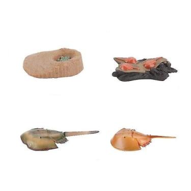 Imagem de Estatuetas em miniatura, animais, modelo de tartaruga, conjunto de bri