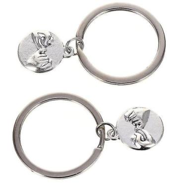 Imagem de Chaveiros, 2 peças, chaveiros Friendship, pingente, unissex - Gloome S