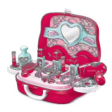 Imagem de Conjunto de caixas de maquiagem, brinquedos, penteadeira infantil Prin