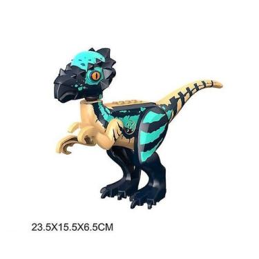 Imagem de Brinquedo de dinossauro Boneca de dinossauro com blocos de construção 