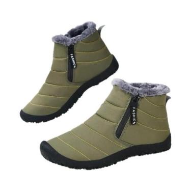 Imagem de Botas De Neve De Inverno Para Homens E Mulheres, Calçados De Algodão D