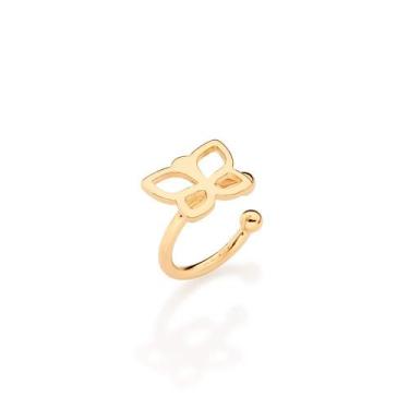 Imagem de Brinco Piercing Pressão Borboleta Rommanel 527594 Cor:Dourado, Dourado