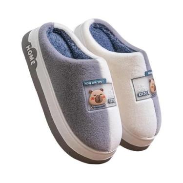 Imagem de Pantufas De Inverno Femininas Quentes Com Estampa De Desenho Animado, 