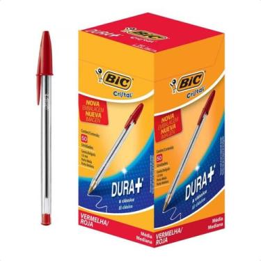 Imagem de Caneta Esferográfica Cristal Ponta Média BIC Clássica Caixa 50 Un