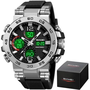 Imagem de Relógio Masculino Skmei 2499 Á Prova D'água 50m Digital Esportivo Shock-Masculino