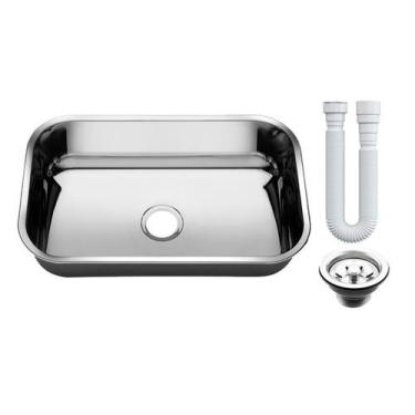 Imagem de Cuba Pia Numero 2 Cozinha Inox 304 AS 56x34x17