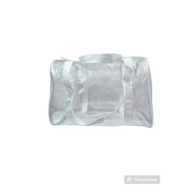 Imagem de Bolsa / Mala para viagem transparente e BRANCA com alça - Gii Matos Ma