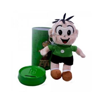 Imagem de Cofre com boneco cebolinha de pelúcia Turma da Mônica - Tasco