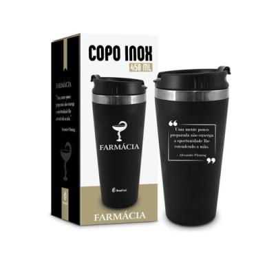 Imagem de Copo Térmico Emborrachado Formatura Farmácia 450ml - BRASFOOT