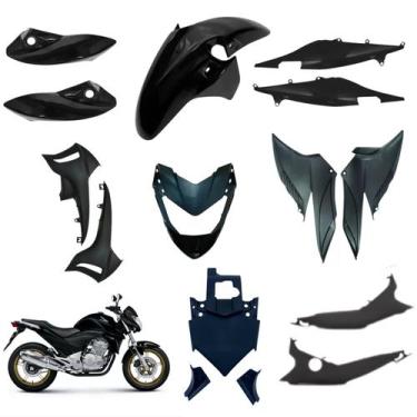 Imagem de Kit Carenagem Completo Preto Brilho Honda Cb300r 2009 2010 2011 2012 2
