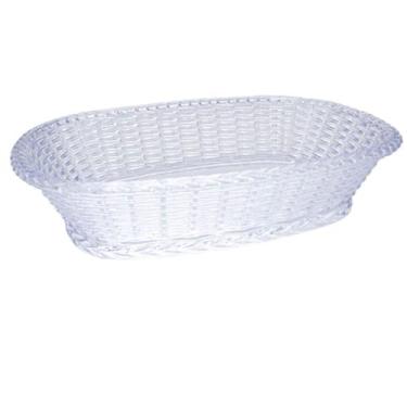 Imagem de Bandeja Porta Pão Decorativa Trançada Oval Cristal Grande K12 Keita