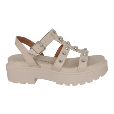 Imagem de Sandalia Papete Feminina Tratorado Vizzano Flatform 6499.110, Branco, 
