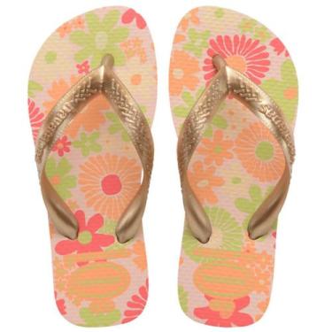 Imagem de Chinelo infantil havaianas kids flores, 29/30, Rosa ballet