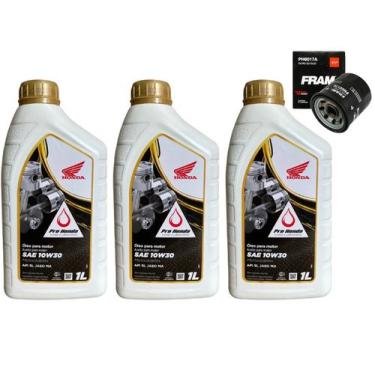 Imagem de Oleo Semi Sintetico 10W30 + Filtro Oleo Ph6017a Cb500/ Cb600 - FRAM/HO