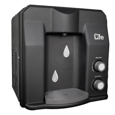 Imagem de Purificador Agua Alcalina Ionizada Gelada Flex He Top Life, 220V, Pret