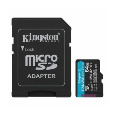 Imagem de Cartão 64GB MicroSD com Adaptador SD - Classe 10 - Velocidade até 200M
