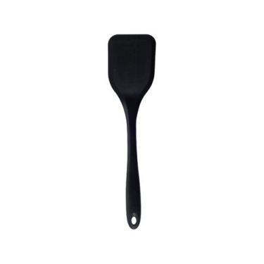 Imagem de Espátula Lisa de Silicone Duplo Preto - OIKOS, Preto