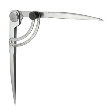 Imagem de Esquirla em Couro Ferramenta de Rotação Asa Divisor Espaçamento Bússolas Borda DIY, Prata, 100mm