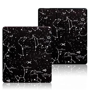 Imagem de Capa pintada de 7" para Kindle Oasis (10ª geração, lançado em 2019 e 9ª geração, lançado em 2017) Capa fina à prova d'água com função despertar/hibernação automática