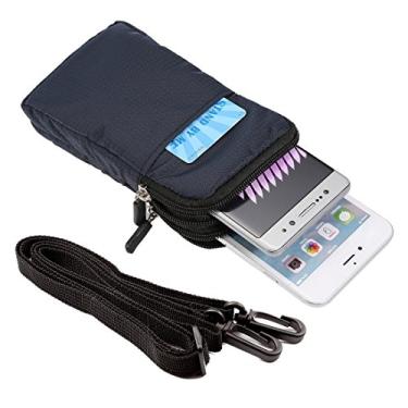 Imagem de Universal Multi-function Plaid Texture Double Layer Zipper Sports Waist Bag/Shoulder Bag for iPhone X & 7 & 7 Plus/Galaxy S9+ / S8+ / Note 8 / Sony Z5 / Huawei Mate 8, Size: 16.5 x 9.0 x 3.0cm