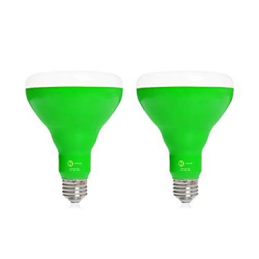 Imagem de Helloify – Lâmpada LED para cultivo de plantas BR30, 9W, equivalente a 100W, horticultura DIY e jardinagem interna, luz de cultivo para plantas internas, flores, estufa, jardim indore, pacote com 2