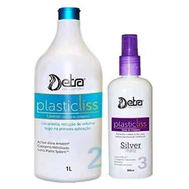 Imagem de Detra Progressiva Plastic Liss Combo Passo 2 Ativo 1000ml + Spray de Colágeno 200ml - R