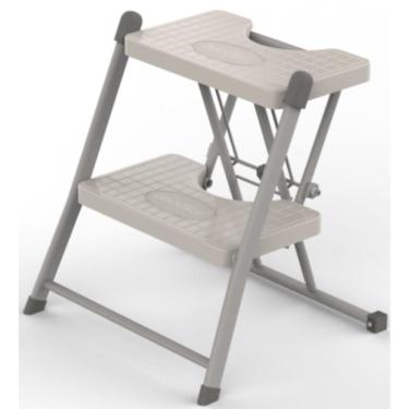 Imagem de Escada Doméstica Lavanderia de 2 Degraus - Cinza
