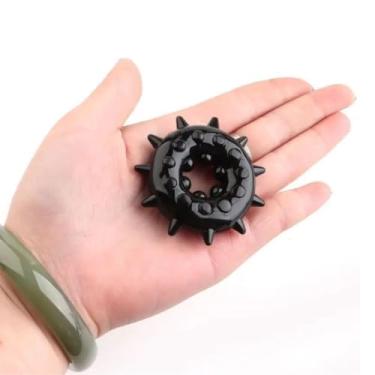 Imagem de Anel Peniano de Silicone para Homens Atraso da ejaculação, Ajuda da ereção, Anéis do Pénis, Brinquedos Sexual (Preto)