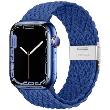 Imagem de Qimela Pulseira feminina e masculina de 38 mm, 40 mm, 41 mm, 42 mm, 44 mm, 45 mm, 46 mm e 49 mm, para Apple Watch séries 11, 10, 9, 8, 7, 6, 5, 4, SE, Ultra 3 2 1