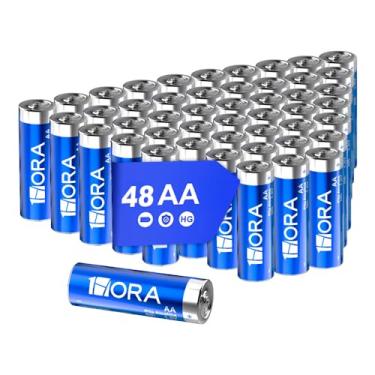 Imagem de Pilha AA 1Hora 1.5V Pacote com 48 Unidades Não Recarregável