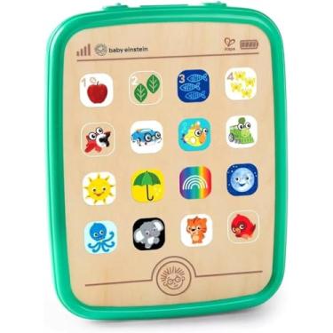 Imagem de Brinquedo Tablet Musical Toque Mágico De Madeira Baby Einstein