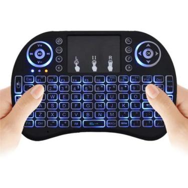 Imagem de Teclado Mouse Bluetooth Keyboard Sem Fio Ideal Para TV - Tolvia
