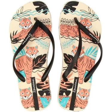 Imagem de Chinelo Feminino Ipanema Feelings 26422, 36, Branco, Preto, Amarelo