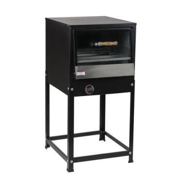 Imagem de Forno industrial A Gás Com Cavalete preto GRANDE - CRISTALAÇO