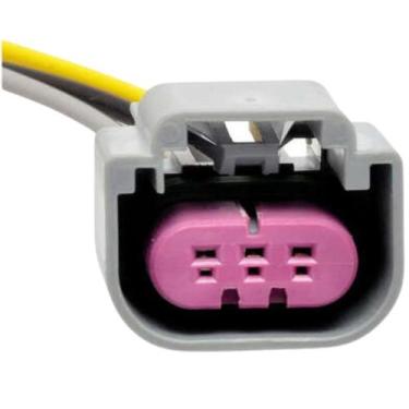 Imagem de Chicote reparo 3 vias femea lampada H3 plug conector - RAINHA DAS SETE