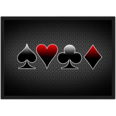 Imagem de Quadro Decorativo Canastra Baralho Cartas Naipe Com Moldura G03 - Vita