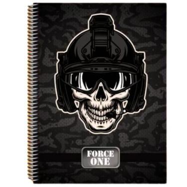 Imagem de Caderno Espiral Force One 400 Folhas Com Arame Capa Dura - Maxima cade