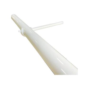 Imagem de Suporte Alongado 15cm Para Varão Simples De 28mm - ART DECORAR, BRANCO
