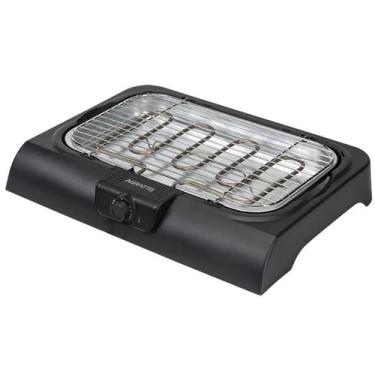 Imagem de Churrasqueira Elétrica Portátil de Mesa sem Fumaça Grill Preta Agratto