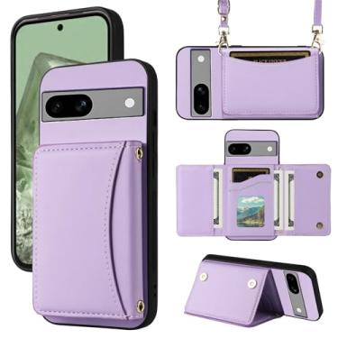 Imagem de Furiet Capa carteira para Google Pixel 7A 5G 2023 com alça transversal de couro PU premium porta-cartão à prova de choque resistente acessórios de corpo inteiro capa fina para celular Pixel7A A7