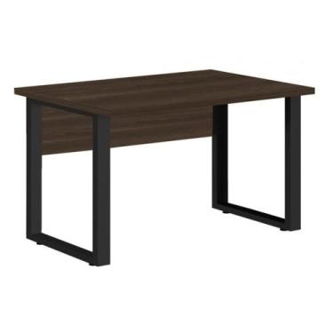 Imagem de Mesa Escritório PÉ QUADRO 1,50x0,60m - S/ Gavetas - MARSALA/PRETO - 25