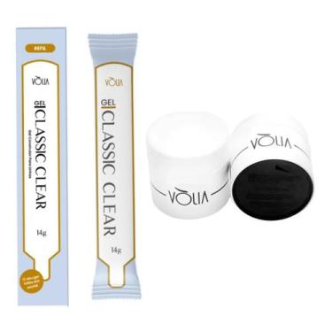 Imagem de Refil Gel Classic Clear Volia 14g + Pote Eco Duo Volia 30g