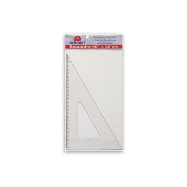 Imagem de Esquadro Acrimet 531.0 escolar de 30 x 60 graus com 21 cm de comprimen