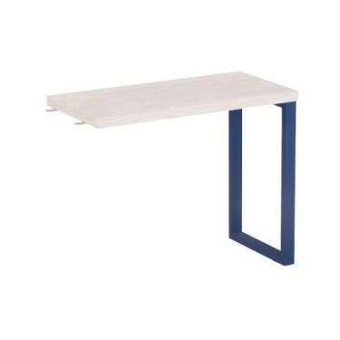 Imagem de Mesa Complemento Tubolar PE 40 Pandin 90 Cm Casablanca e Azul Del Rey