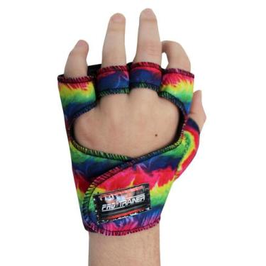 Imagem de Luva Com Polegar P/ Treino Palma Da Mão Couro Musculação - Pro Trainer