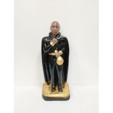 Imagem de Imagem em gesso exu do ouro roupa preta 20,5 cm - CASA FÉ