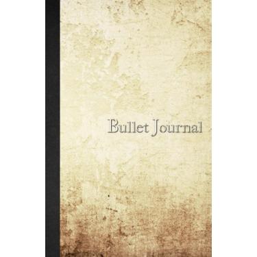 Imagem de Bullet Journal: Watercolor and Marble - Old Book Paper Texture - Notebook Dotted Grid - 110 pages (5.5 x 8.5) soft cover glossy finish - journal, planner, organizer, dot point