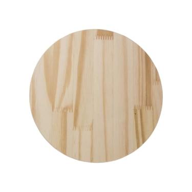 Imagem de Bolacha Painel Redondo Disco Pinus 20cm Quadro Artesanato Lettering (Pinus 15mm sem nós)