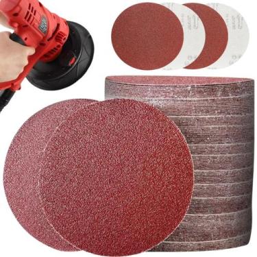 Imagem de 50 X Lixas Disco Grão Liso 225mm 9 Polegadas Lixadeira Politriz KaQi